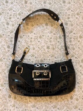 Vintage Guess monogram black bag